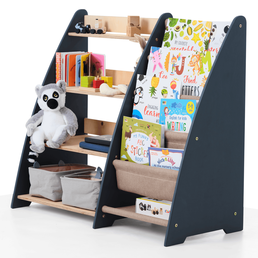 2in1 Montessori - Regal für Kleinkinder – Bücher & Spielzeug - BabyNestia