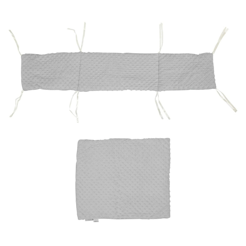 2pc Dimple Crib/Cradle Quilt & Bumper Bedding Set - BabyNestia