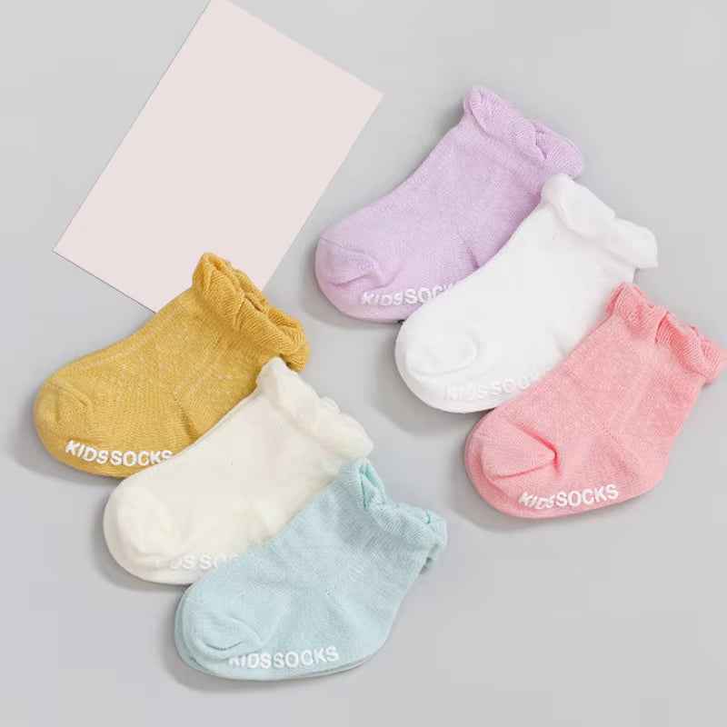 3Pair/Lot 2020 New Non - Slip Children Baby Socks Newborn Baby Socks for Girls and Boys - BabyNestia