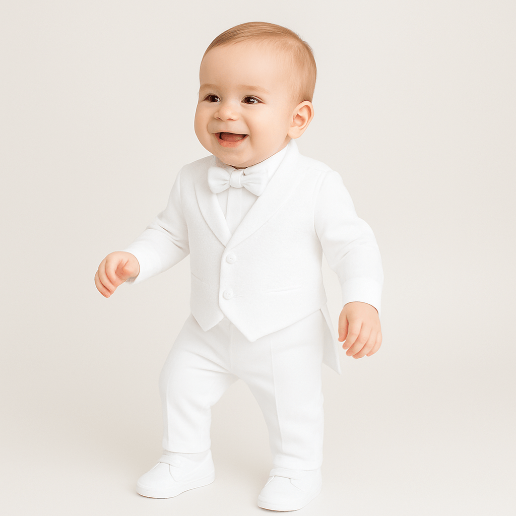 Archie's Penguin Tail Vest Set - BabyNestia