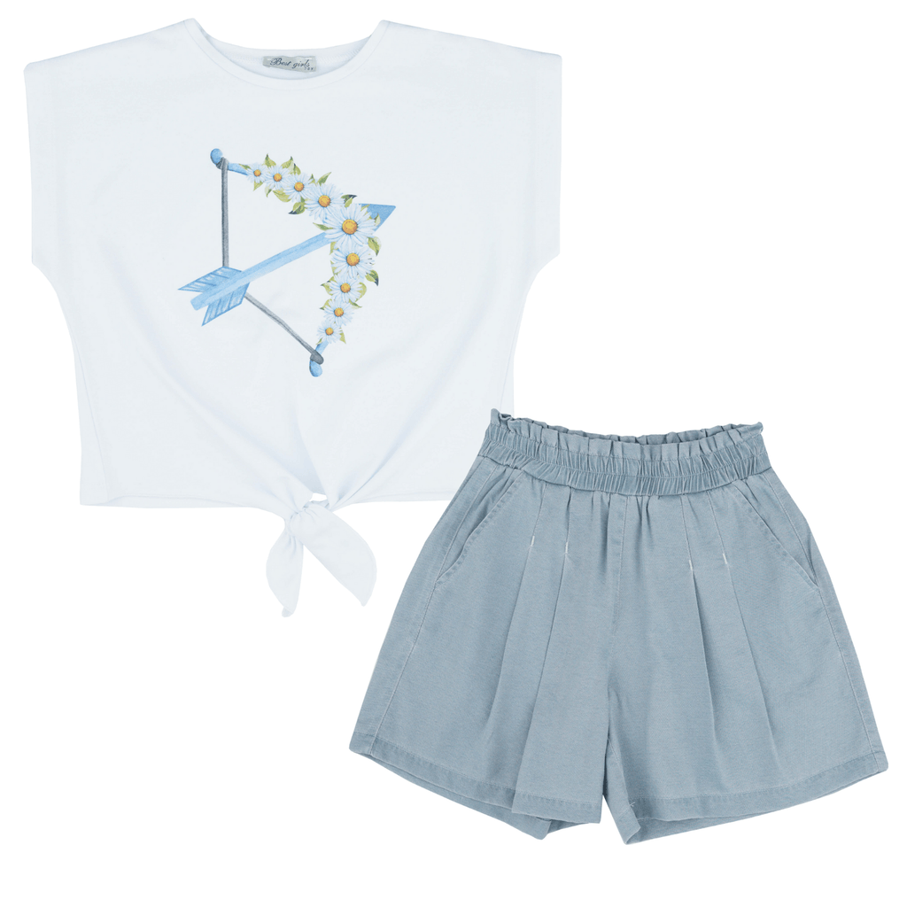 Arrow Flower Girls Casual Set - BabyNestia