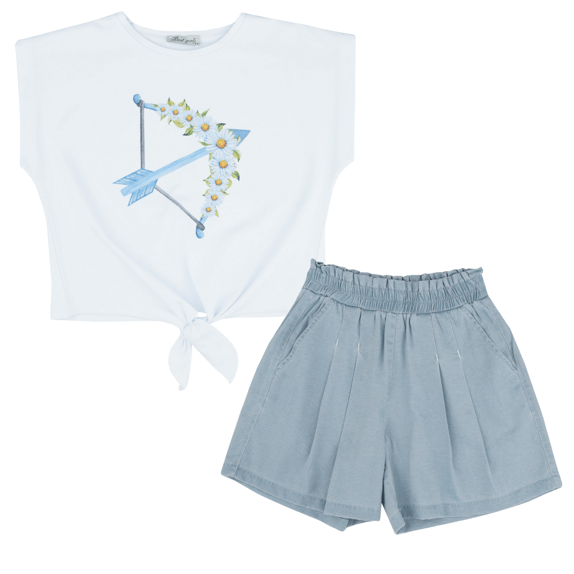 Arrow Flower Girls Casual Set - BabyNestia
