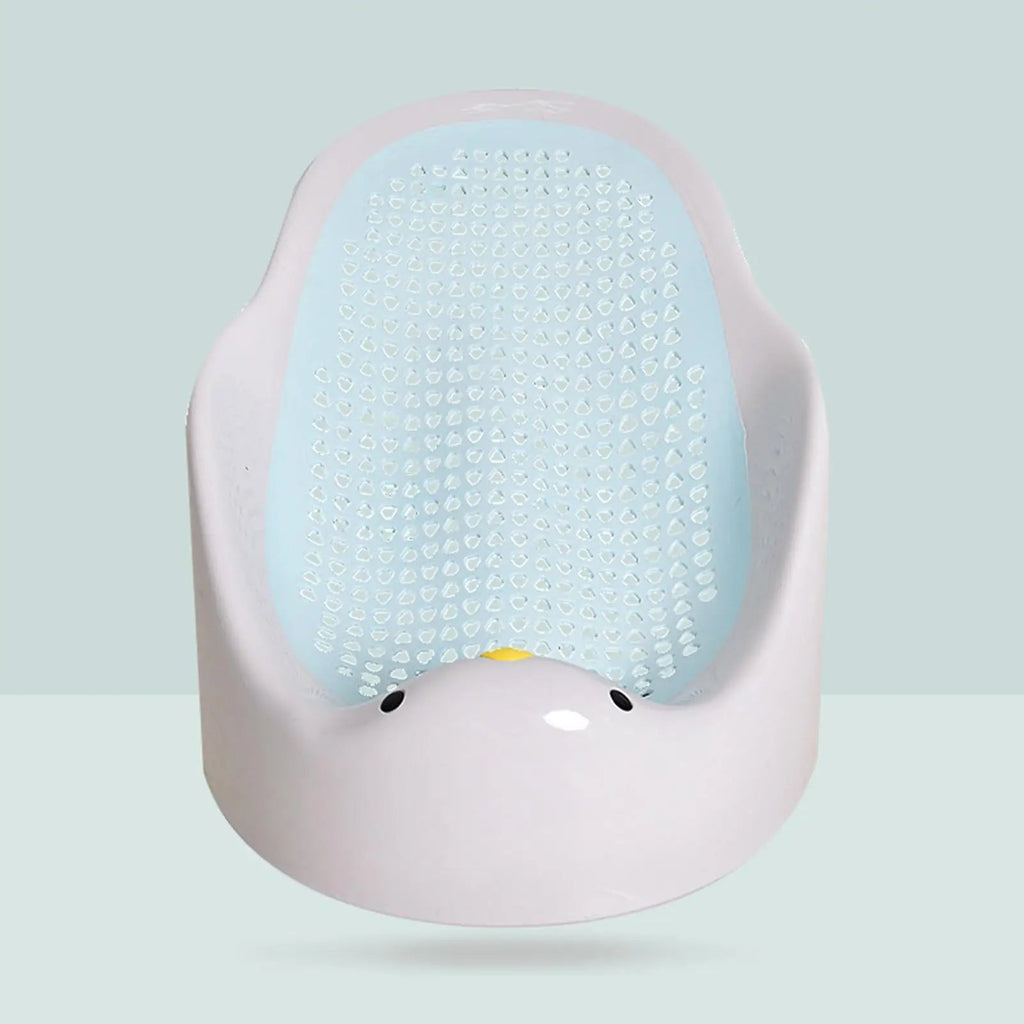 Baby Bath Support Portable Soft Non - Slip Lounger for 0 - 6 Months Infant blue - BabyNestia