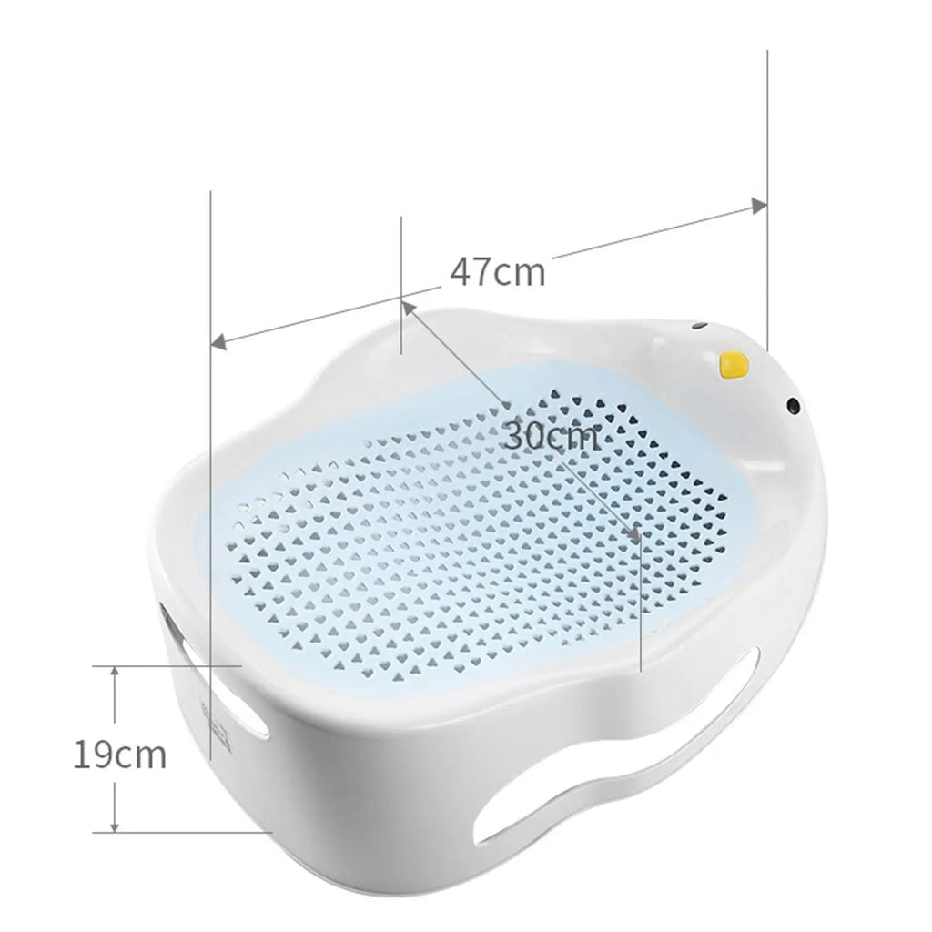 Baby Bath Support Portable Soft Non - Slip Lounger for 0 - 6 Months Infant blue - BabyNestia