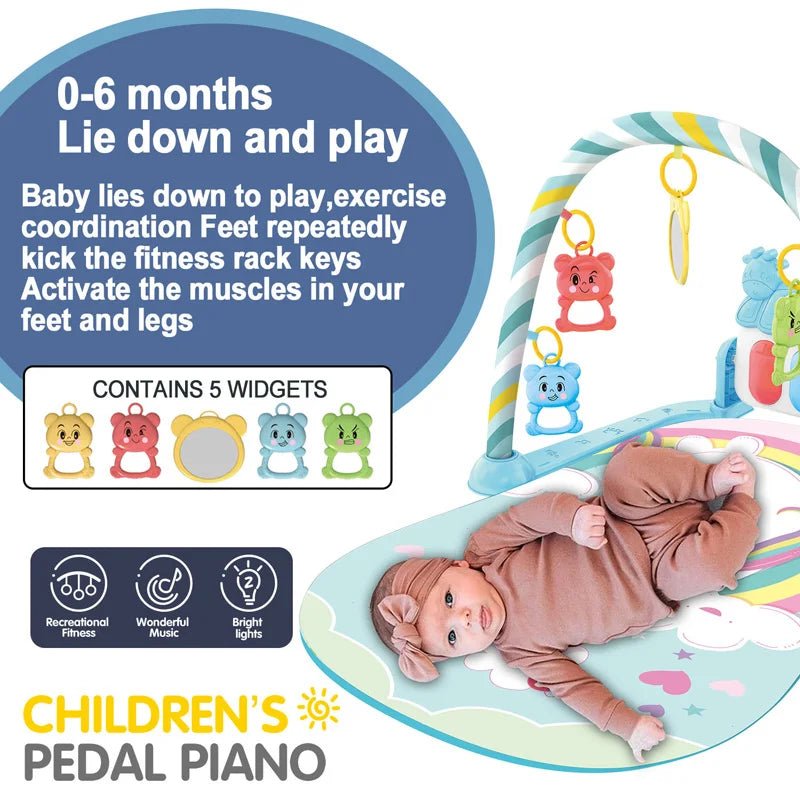 Baby Fitness Stand Music Play Gym - BabyNestia