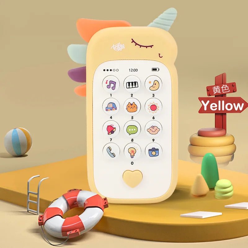 Baby Phone Toy Music Sound Telephone Sleeping Toys With Teether Simulation Phone Kids Infant Early Educational Toy Kids Gifts - BabyNestia