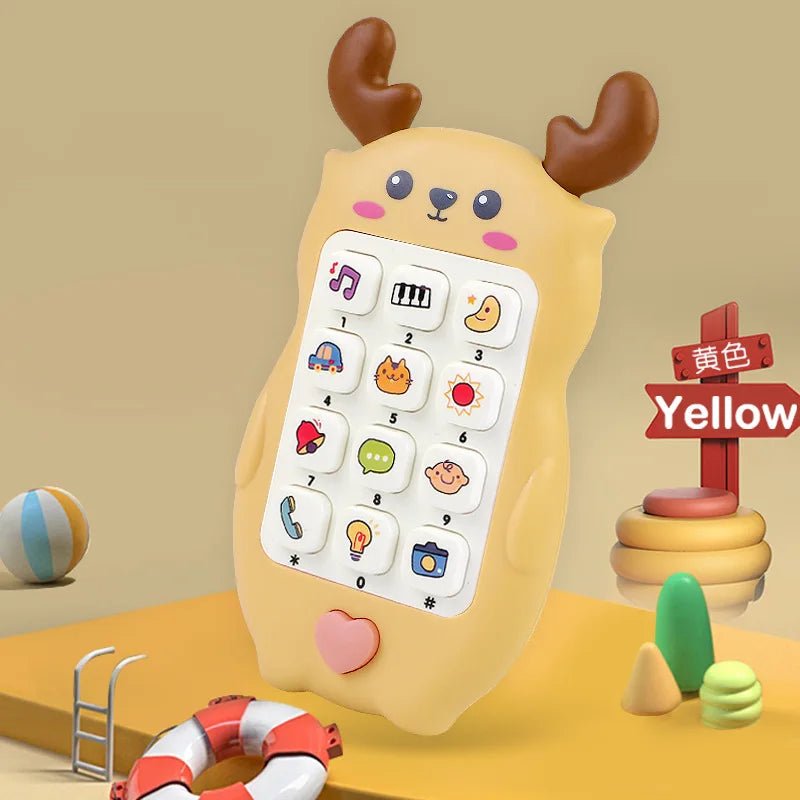 Baby Phone Toy Music Sound Telephone Sleeping Toys With Teether Simulation Phone Kids Infant Early Educational Toy Kids Gifts - BabyNestia