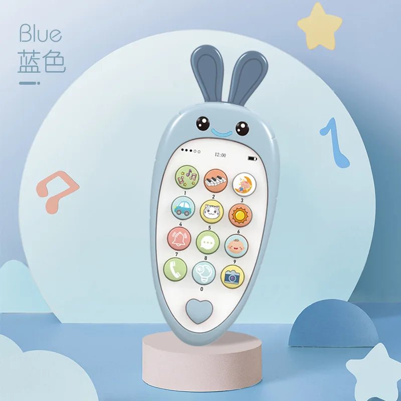 Baby Phone Toy Music Sound Telephone Sleeping Toys With Teether Simulation Phone Kids Infant Early Educational Toy Kids Gifts - BabyNestia