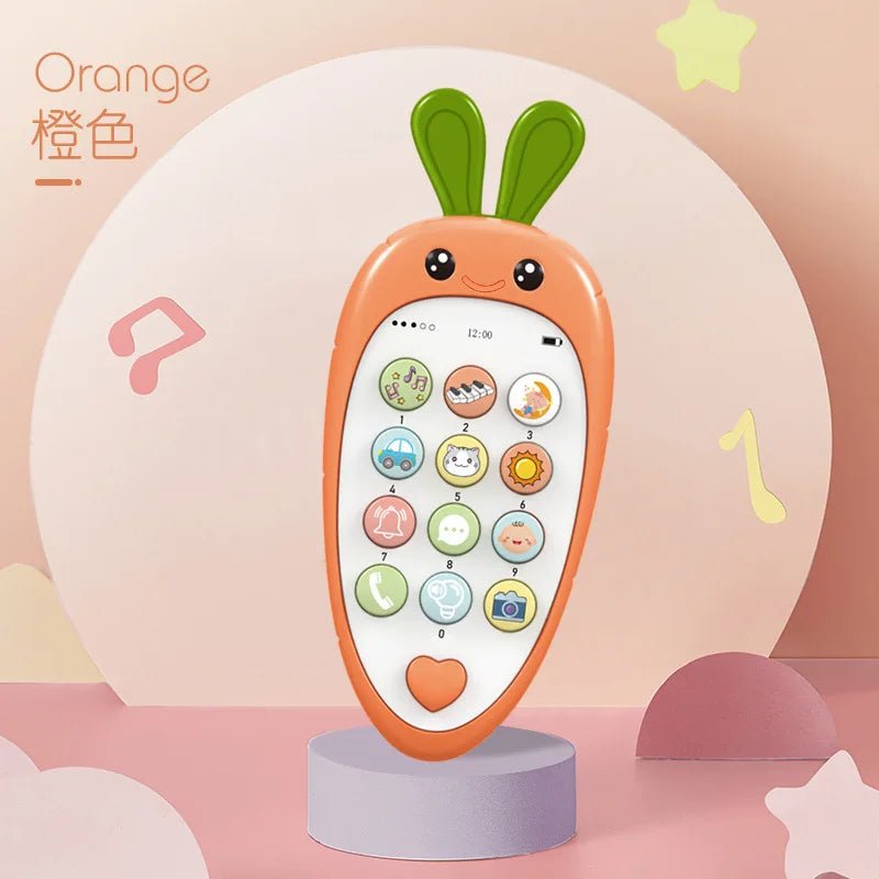Baby Phone Toy Music Sound Telephone Sleeping Toys With Teether Simulation Phone Kids Infant Early Educational Toy Kids Gifts - BabyNestia