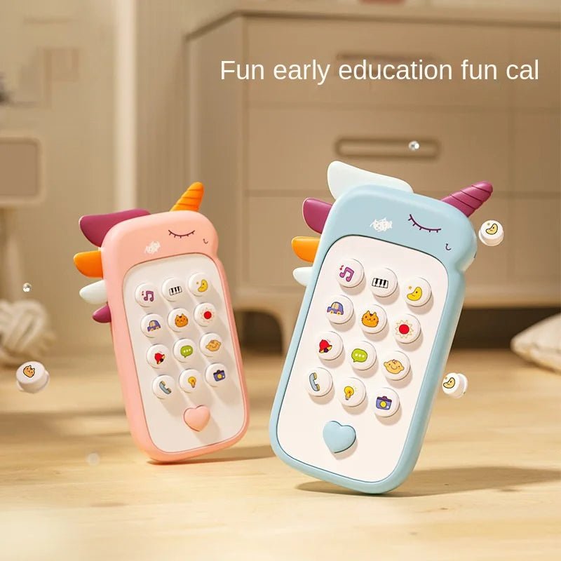 Baby Phone Toy Music Sound Telephone Sleeping Toys With Teether Simulation Phone Kids Infant Early Educational Toy Kids Gifts - BabyNestia