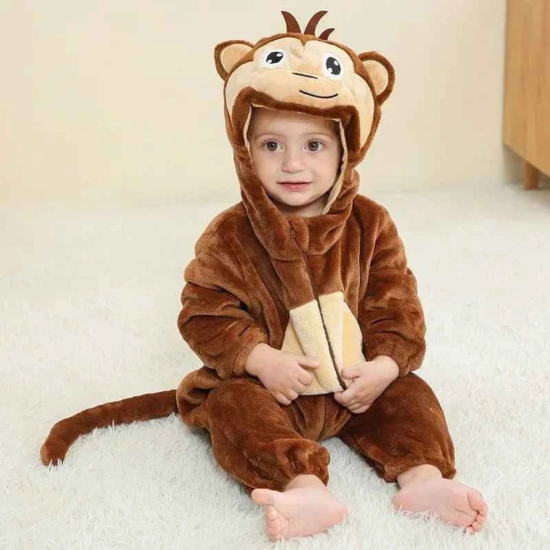 Baby Rompers Winter Kigurumi Lion - BabyNestia