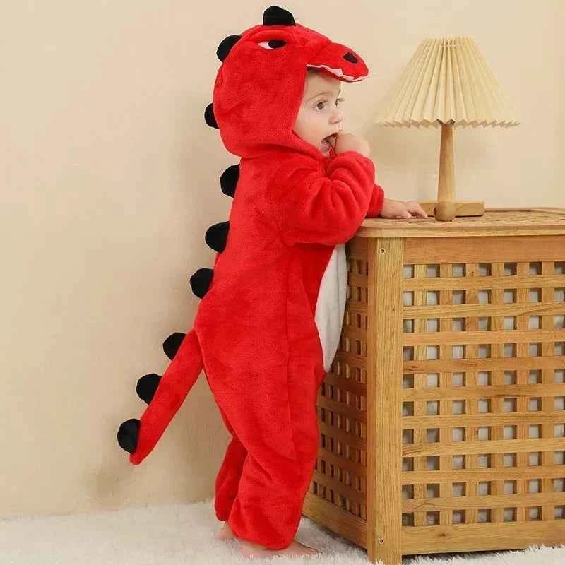 Baby Rompers Winter Kigurumi Lion - BabyNestia