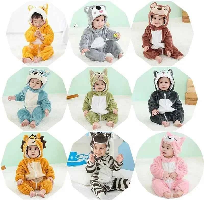 Baby Rompers Winter Kigurumi Lion - BabyNestia