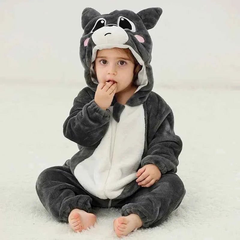 Baby Rompers Winter Kigurumi Lion - BabyNestia