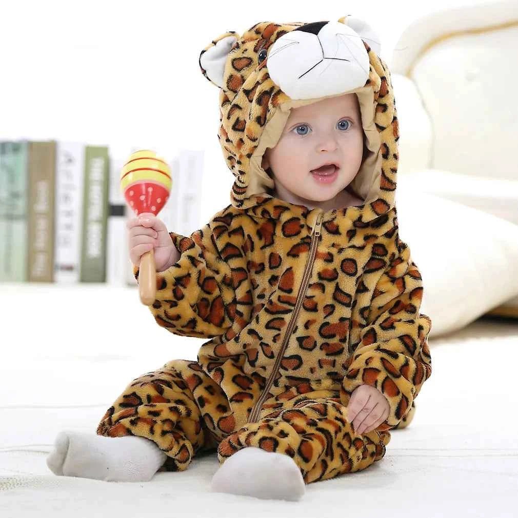 Baby Rompers Winter Kigurumi Lion - BabyNestia