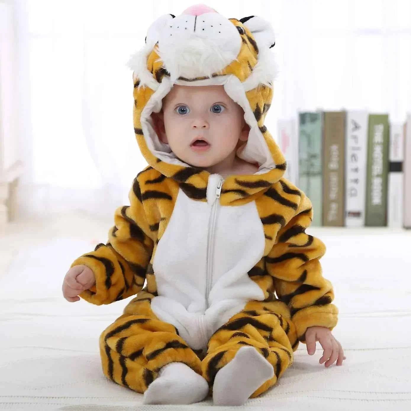 Baby Rompers Winter Kigurumi Lion - BabyNestia