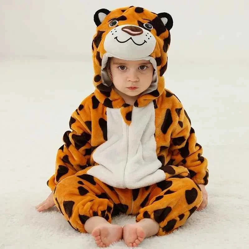 Baby Rompers Winter Kigurumi Lion - BabyNestia