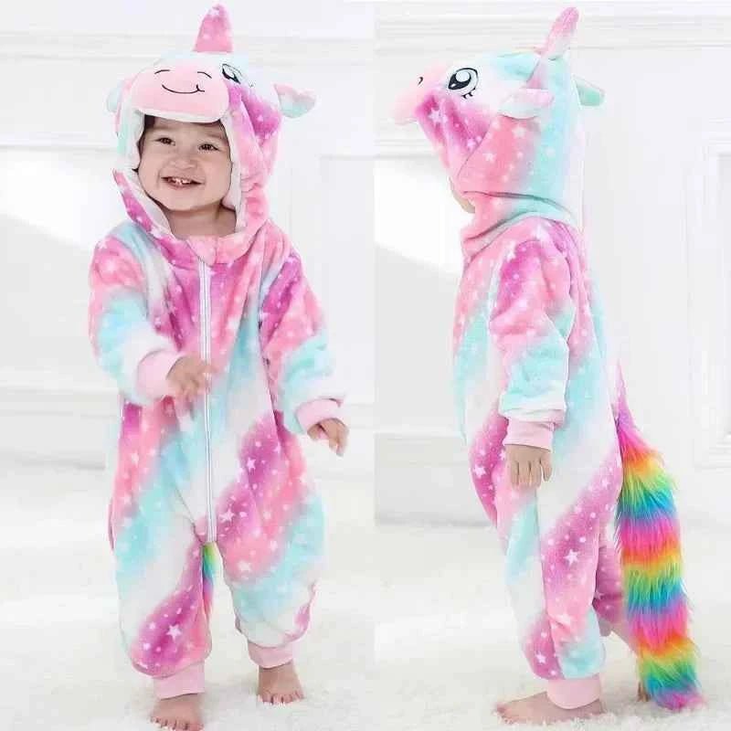 Baby Rompers Winter Kigurumi Lion - BabyNestia
