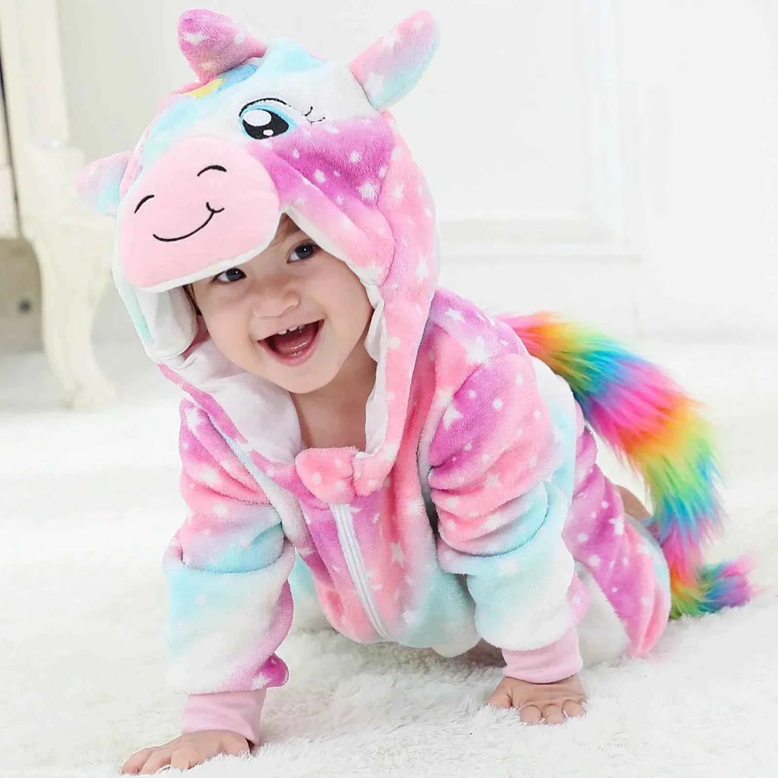 Baby Rompers Winter Kigurumi Lion - BabyNestia