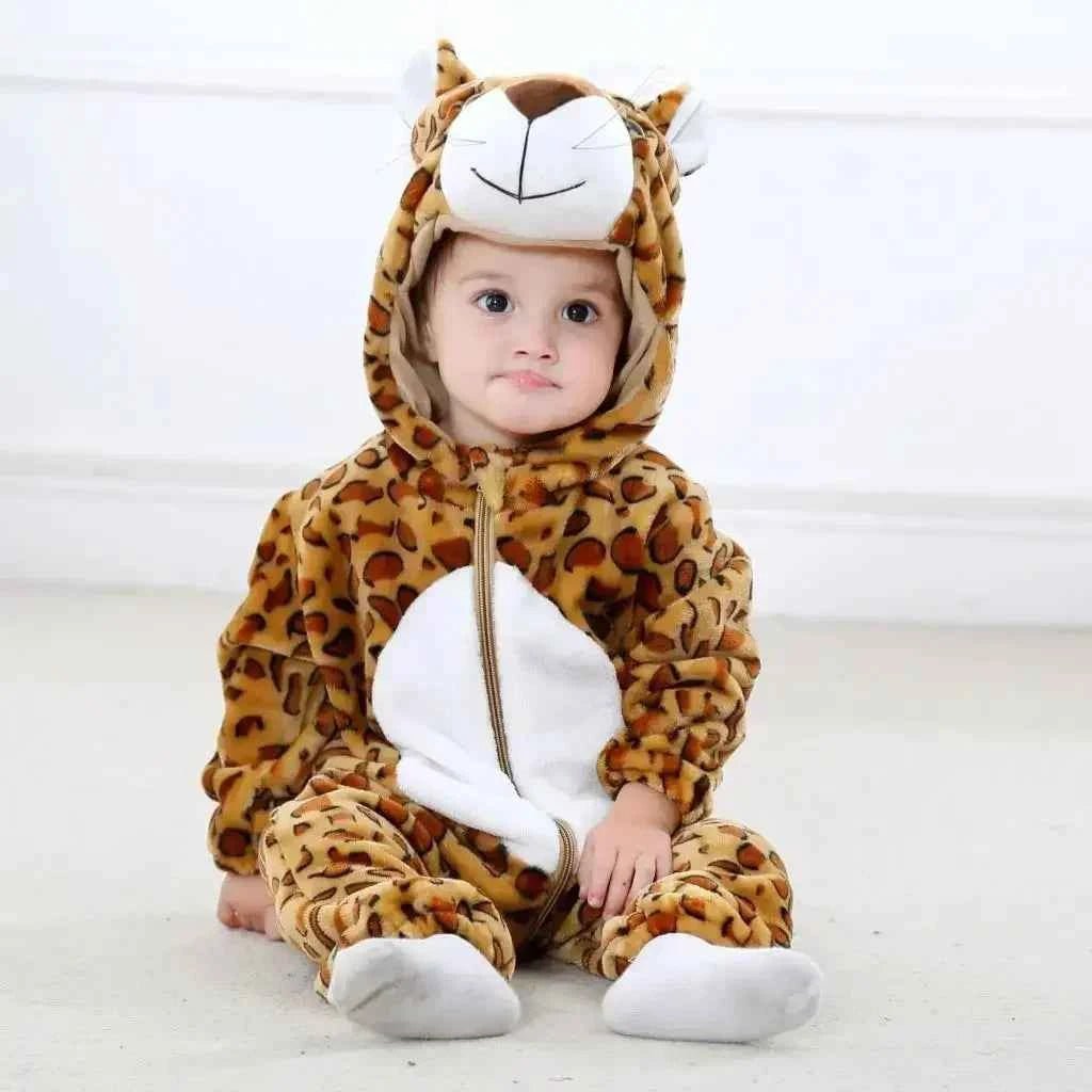 Baby Rompers Winter Kigurumi Lion - BabyNestia