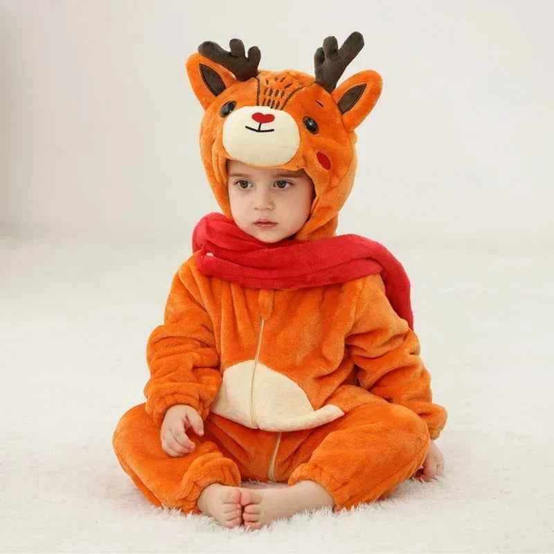 Baby Rompers Winter Kigurumi Lion - BabyNestia
