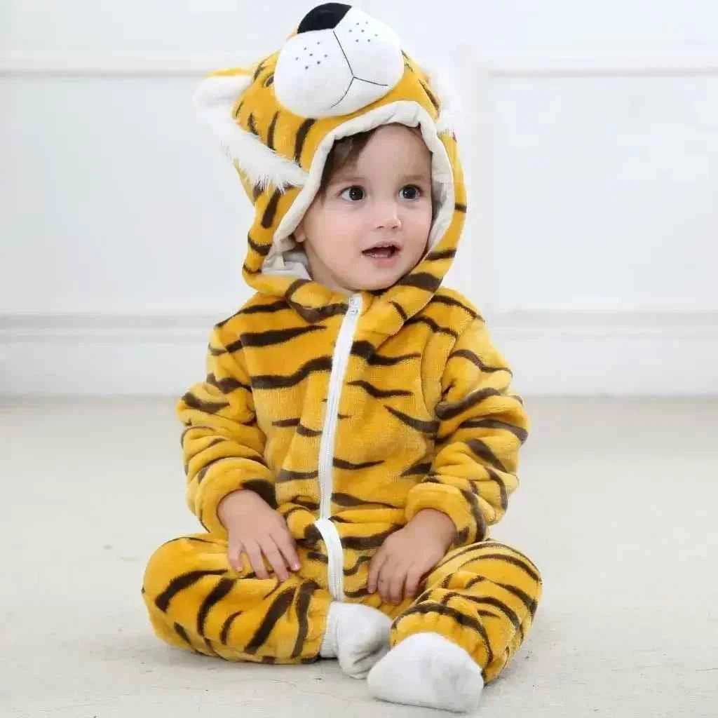Baby Rompers Winter Kigurumi Lion - BabyNestia
