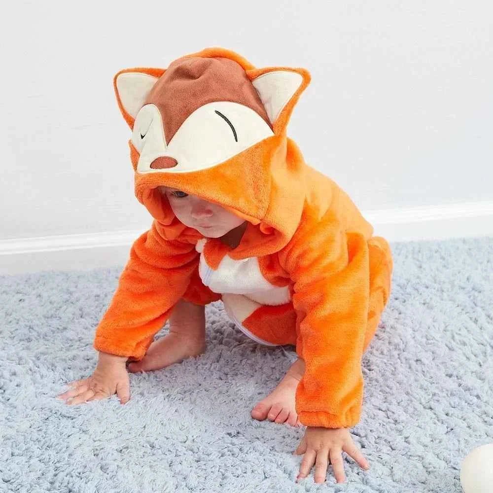Baby Rompers Winter Kigurumi Lion - BabyNestia