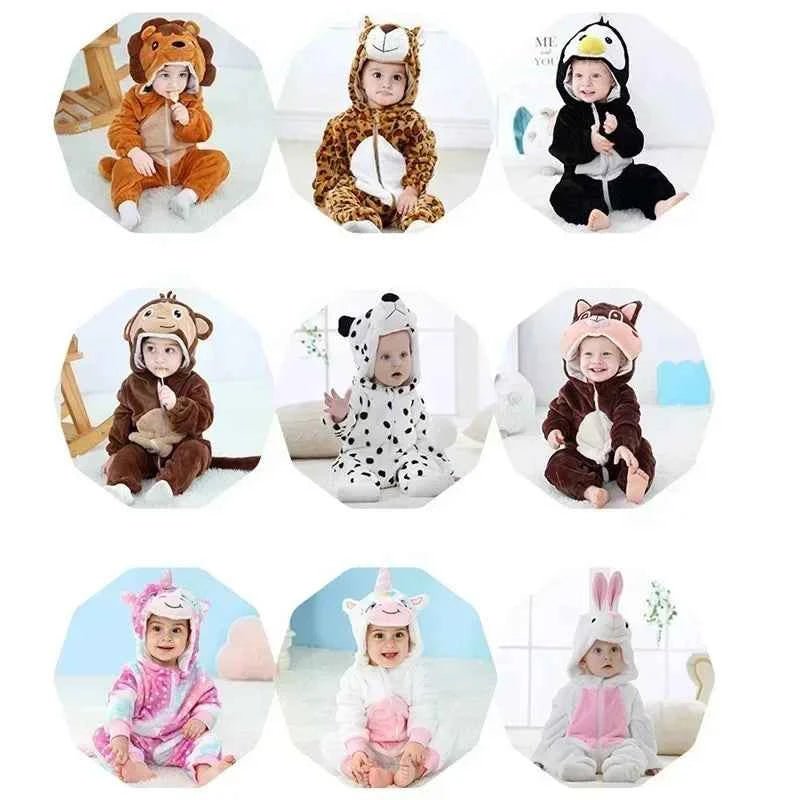 Baby Rompers Winter Kigurumi Lion - BabyNestia