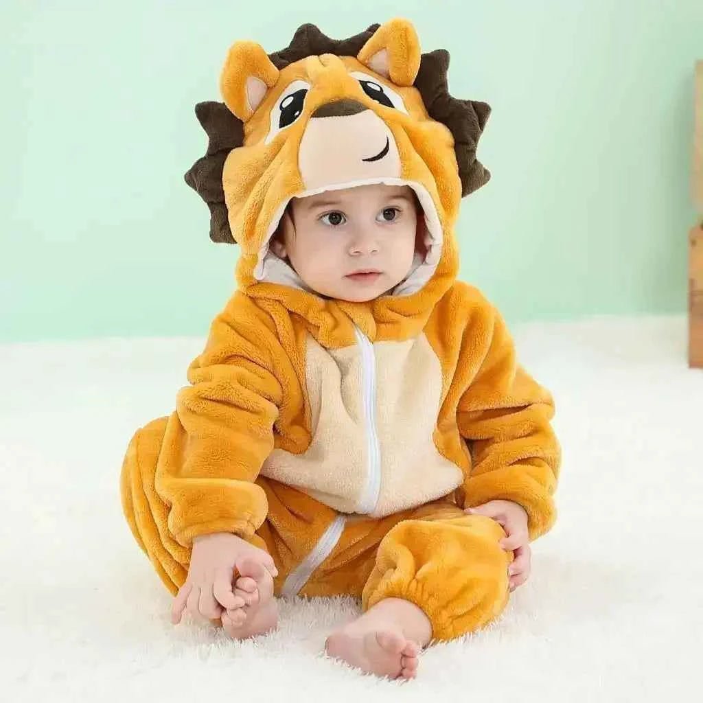 Baby Rompers Winter Kigurumi Lion - BabyNestia