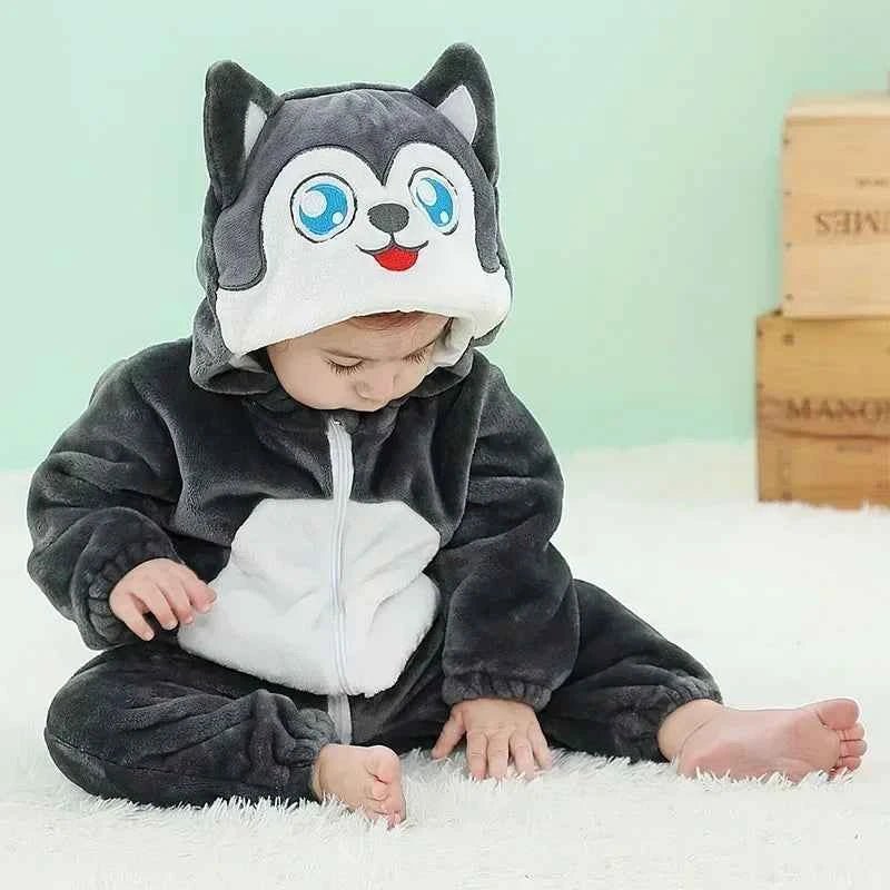 Baby Rompers Winter Kigurumi Lion - BabyNestia