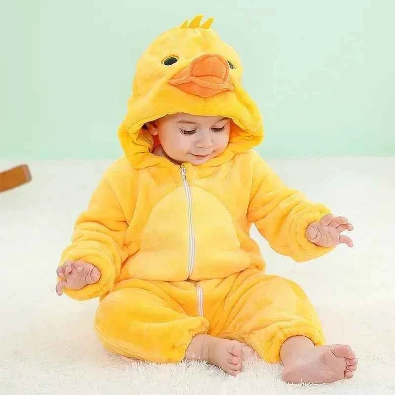 Baby Rompers Winter Kigurumi Lion - BabyNestia