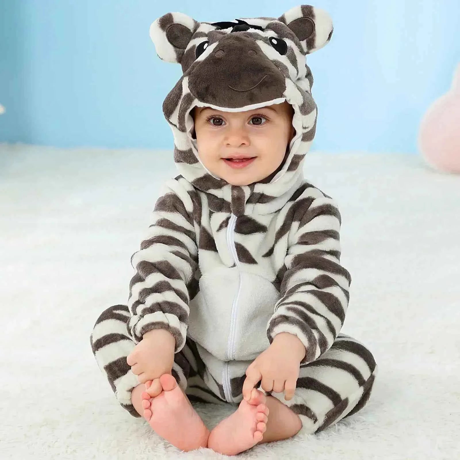 Baby Rompers Winter Kigurumi Lion - BabyNestia