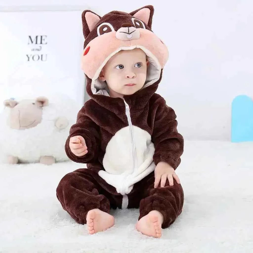 Baby Rompers Winter Kigurumi Lion - BabyNestia