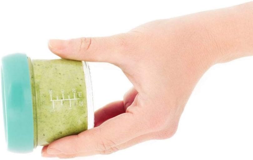 Babymoov Babybols Lot de Pots de Conservation Verre 4x100ml & 4x220 ml - Couvercles Hermétiques - BabyNestia