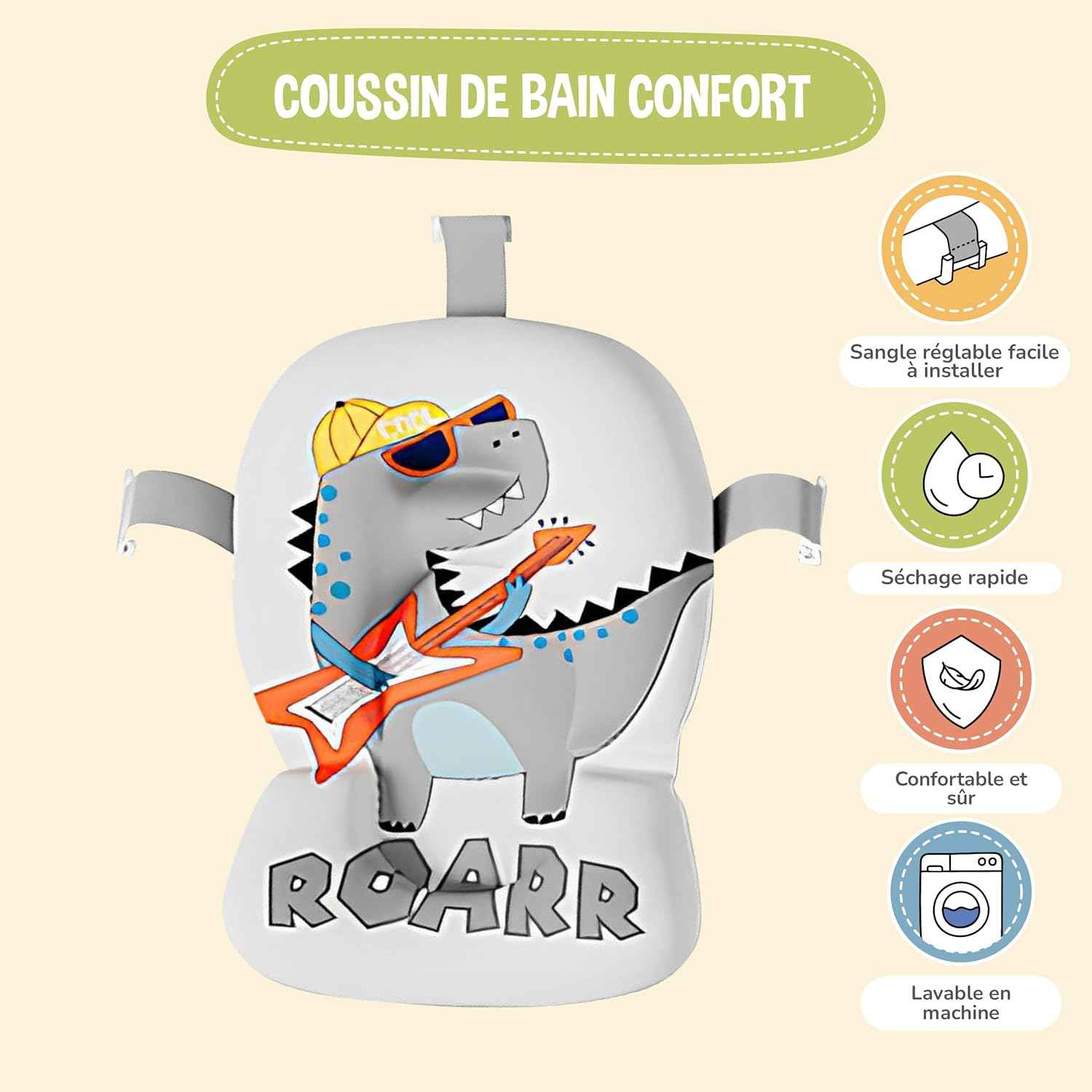 Baignoire Bébé Pliable XXL Avec Coussin De Bain Bebe Et Thermomètre Intégré - Baignoire Enfant Avec Siege De Bain Pour Bebe - baignoire Bebe Sur Pied - Idéal Pour Cadeau De Naissance Fille Ou Garçon