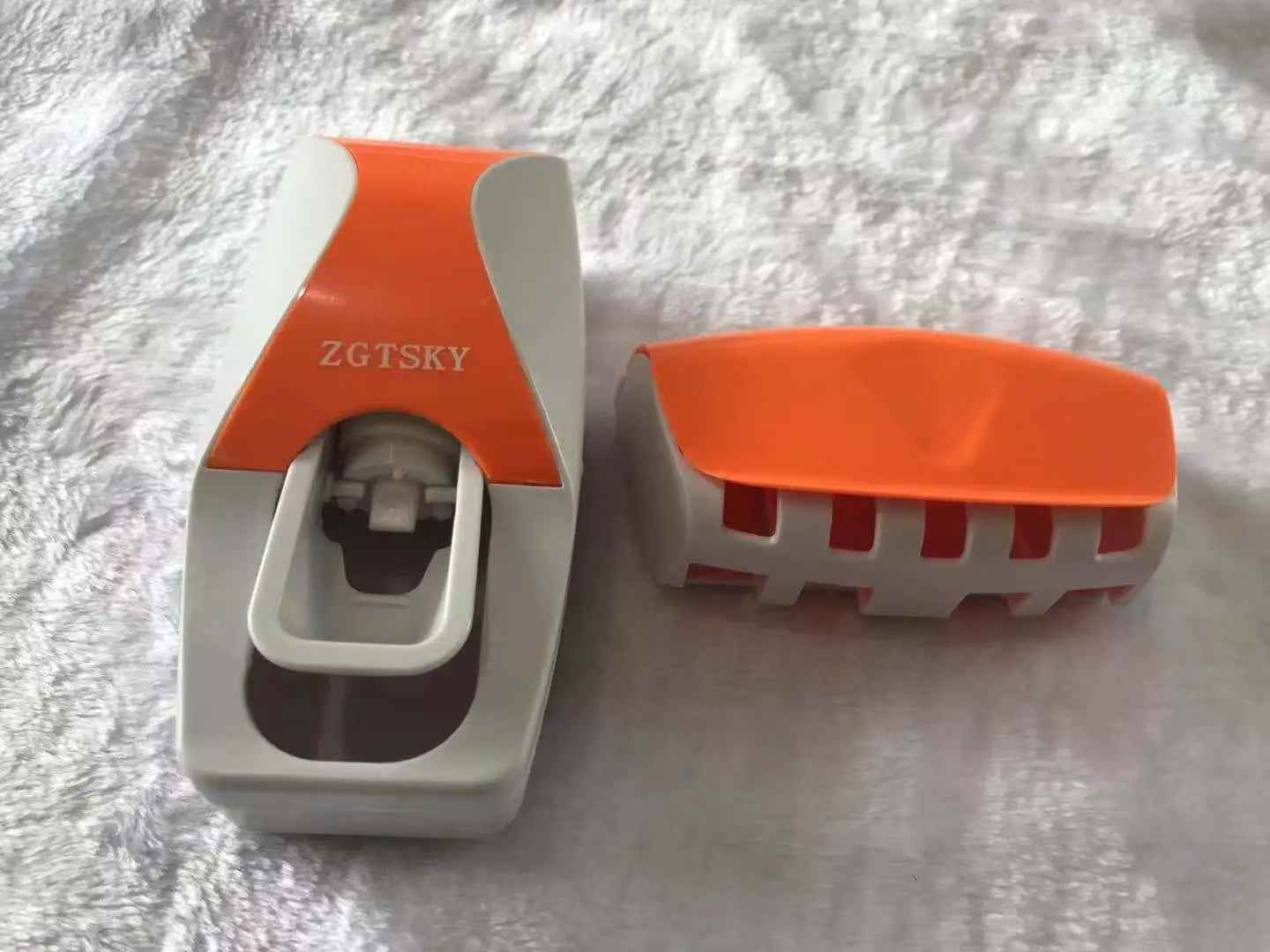 Bathroom Accessories Automatic Toothpaste Dispenser Dust - Proof Toothbrush Holder Wall Mount Stand Toothpaste Squeezers Tooth - BabyNestia