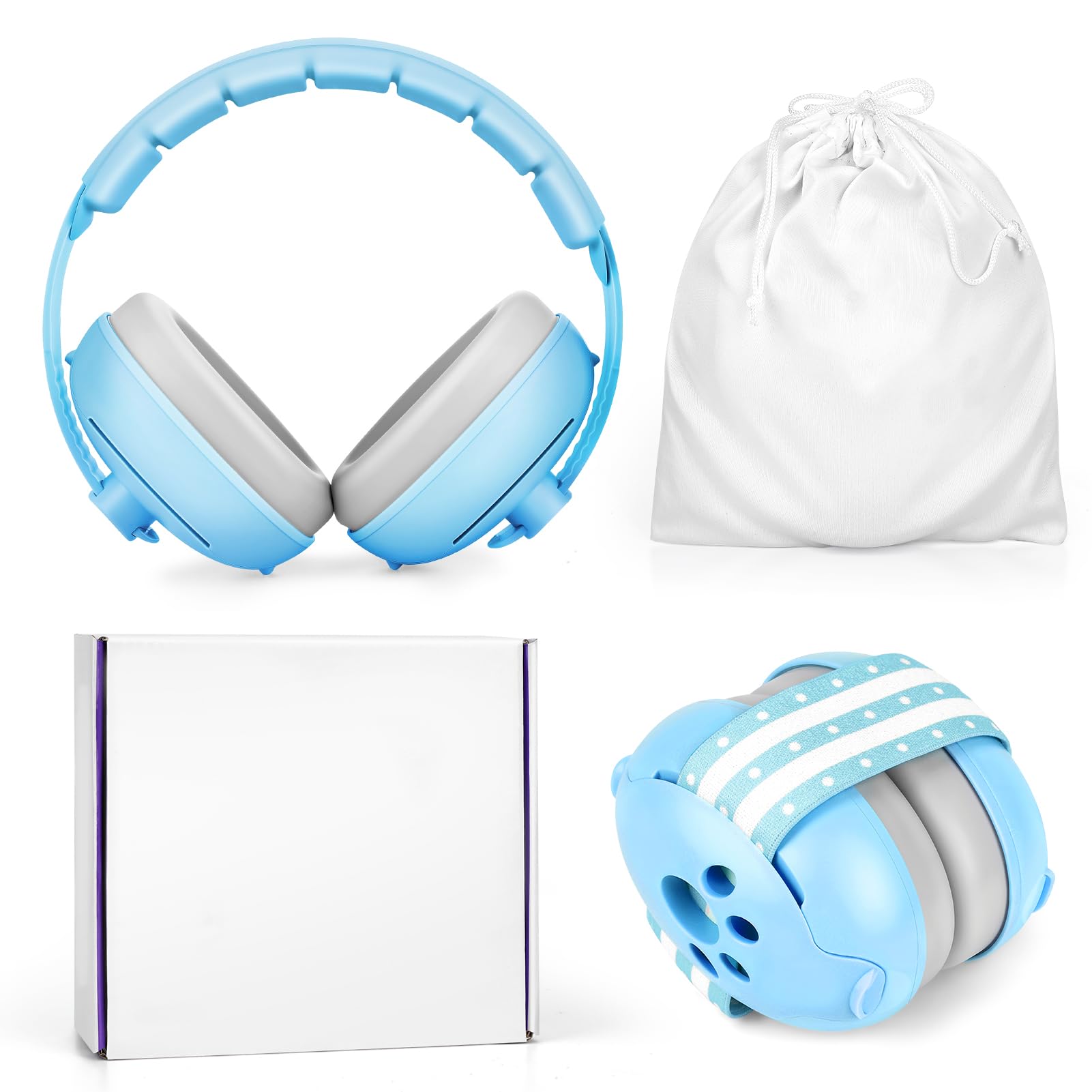 Casque anti - bruit pour bébé de 0 à 2 ans, protection auditive pour enfants, avec réduction de bruit, pour le quotidien et les événements - BabyNestia