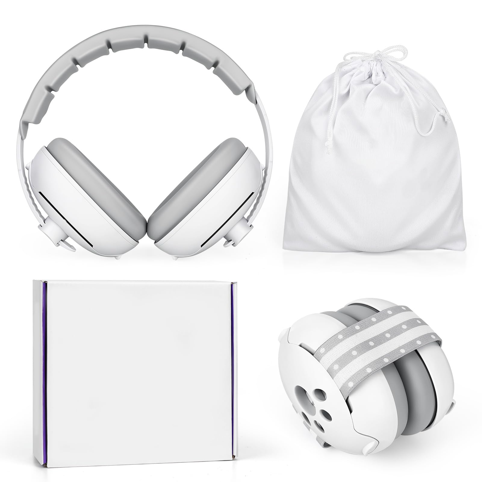 Casque anti - bruit pour bébé de 0 à 2 ans, protection auditive pour enfants, avec réduction de bruit, pour le quotidien et les événements - BabyNestia