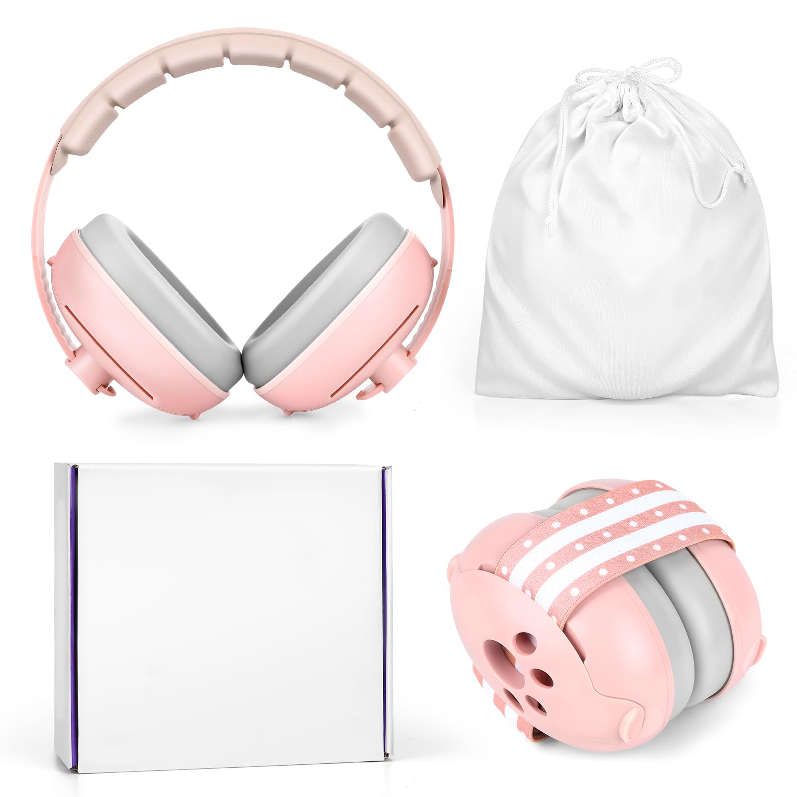 Casque anti - bruit pour bébé de 0 à 2 ans, protection auditive pour enfants, avec réduction de bruit, pour le quotidien et les événements - BabyNestia