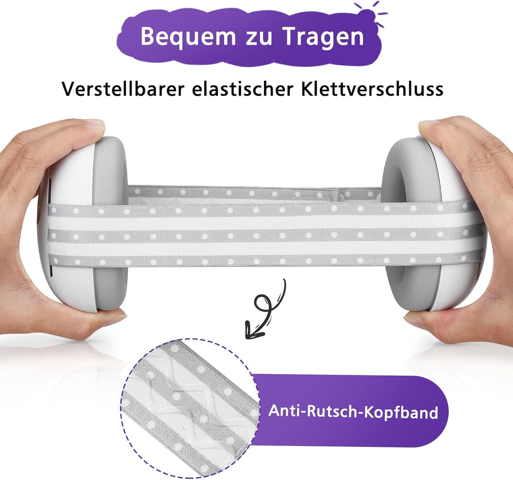 Casque anti - bruit pour bébé de 0 à 2 ans, protection auditive pour enfants, avec réduction de bruit, pour le quotidien et les événements - BabyNestia