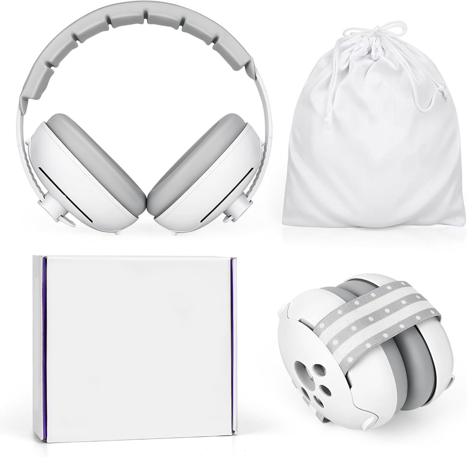 Casque anti - bruit pour bébé de 0 à 2 ans, protection auditive pour enfants, avec réduction de bruit, pour le quotidien et les événements - BabyNestia