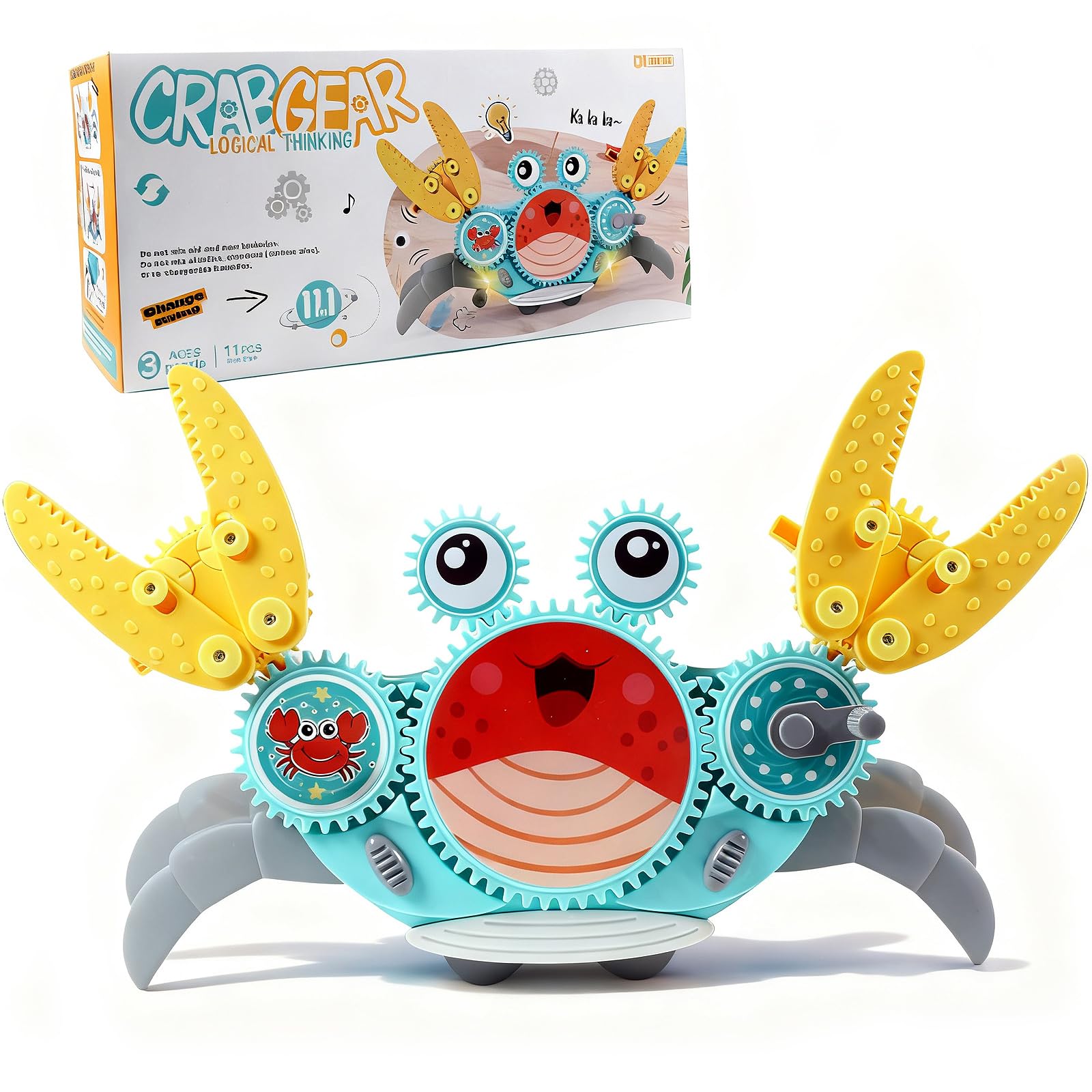 control future Crawling Crab Baby Toy - Infant Tummy Time Toys 3 4 5 6 7 8 9 10 11 12 Babies Boy 3 - 6 6 - 12 Learning Crawl 9 - 12 12 - 18 Walking Toddler 36 Months Old Music Development 1st Birthday Gifts - BabyNestia