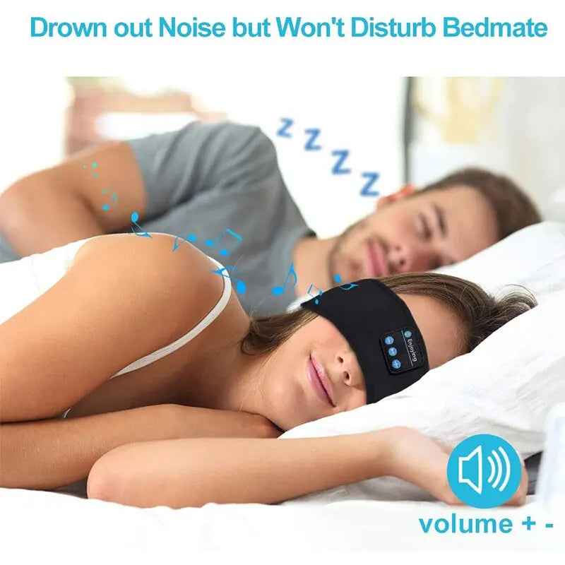 Fone Bluetooth Earphones Sports Sleeping Headband Elastic Wireless Headphones Music Eye Mask Wireless Bluetooth Headset Headband - BabyNestia
