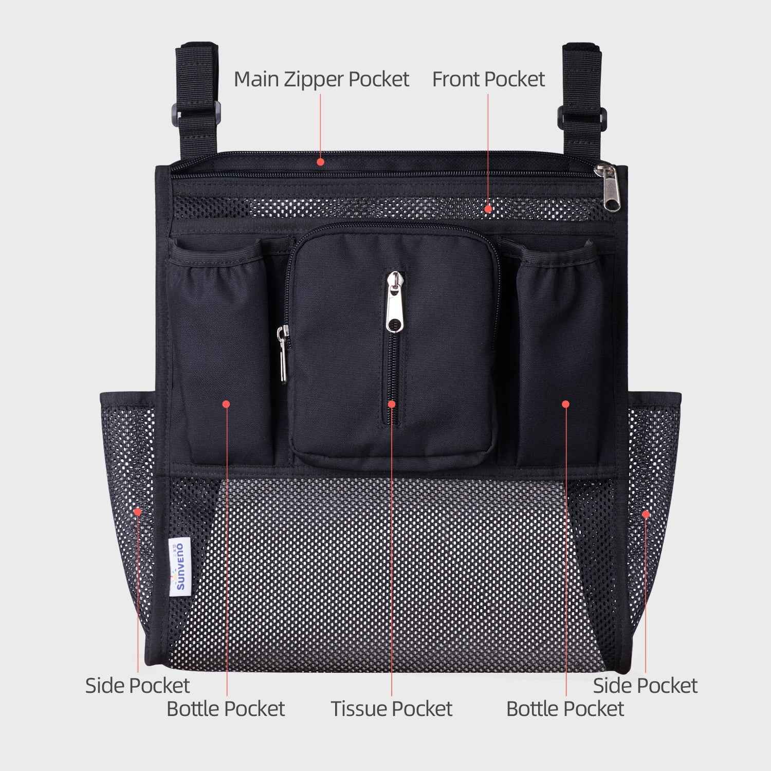 Mesh Stroller Organizer 2 Piece Set - BabyNestia