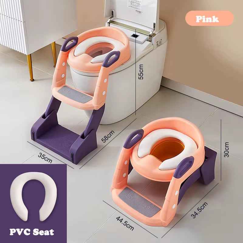Newly Upgraded Portable Toilet Seat Foldable Children'S Pot Potty Training Seat Step Stool Portable Potty Child Pot Bebe Toilet - BabyNestia