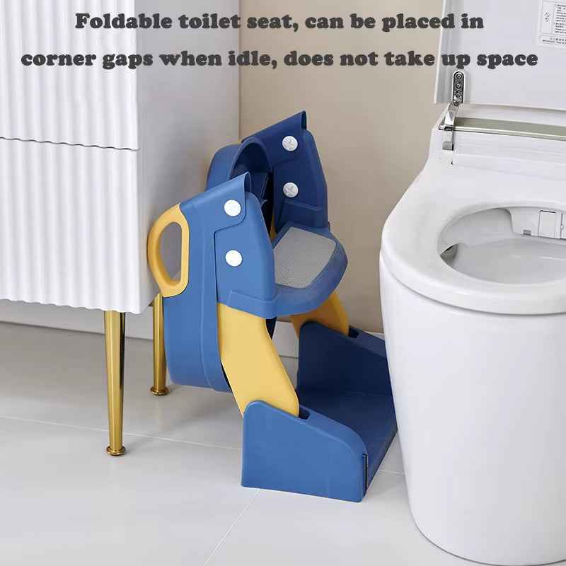 Newly Upgraded Portable Toilet Seat Foldable Children'S Pot Potty Training Seat Step Stool Portable Potty Child Pot Bebe Toilet - BabyNestia