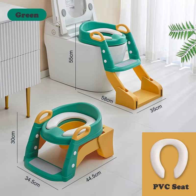 Newly Upgraded Portable Toilet Seat Foldable Children'S Pot Potty Training Seat Step Stool Portable Potty Child Pot Bebe Toilet - BabyNestia