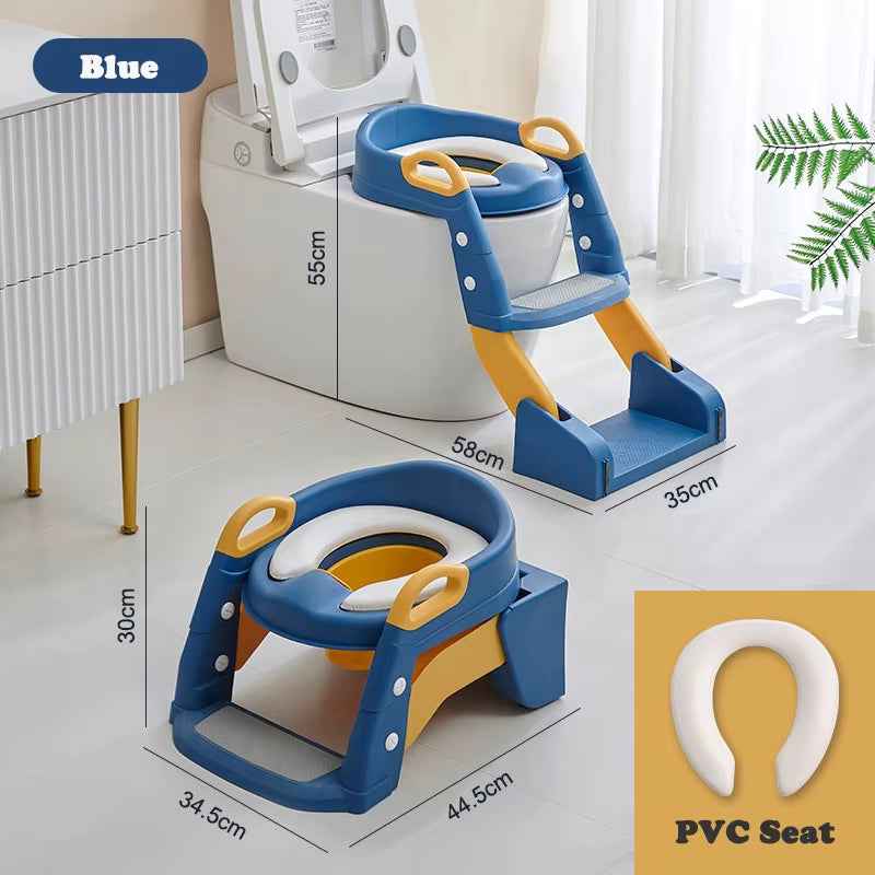 Newly Upgraded Portable Toilet Seat Foldable Children'S Pot Potty Training Seat Step Stool Portable Potty Child Pot Bebe Toilet - BabyNestia