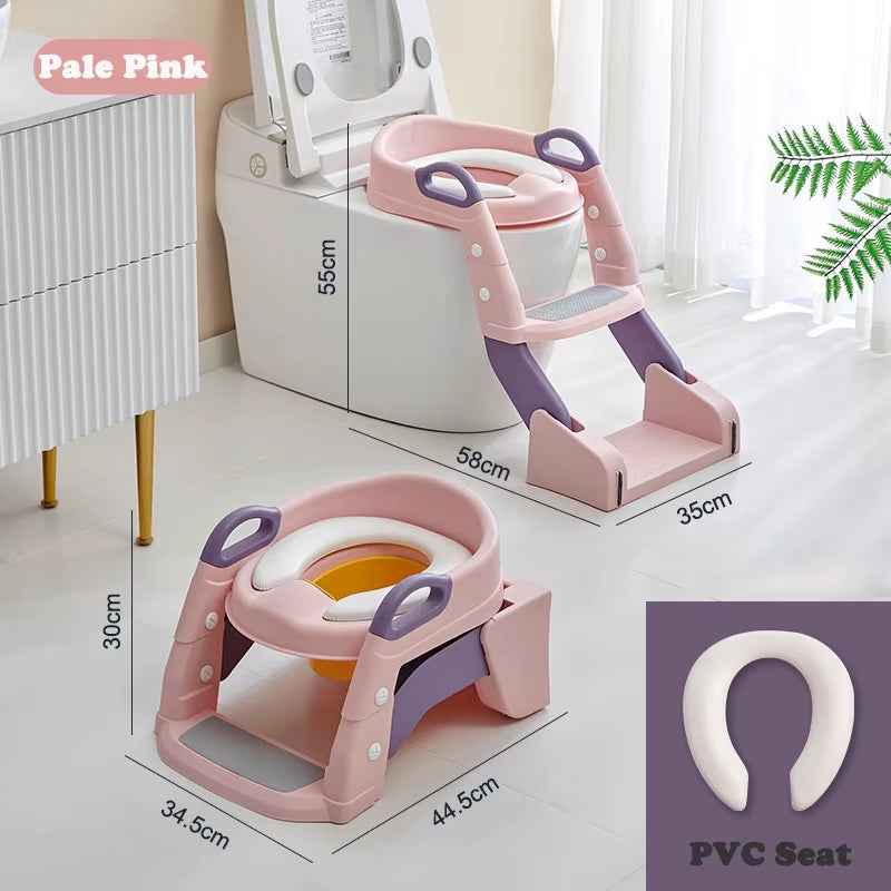Newly Upgraded Portable Toilet Seat Foldable Children'S Pot Potty Training Seat Step Stool Portable Potty Child Pot Bebe Toilet - BabyNestia