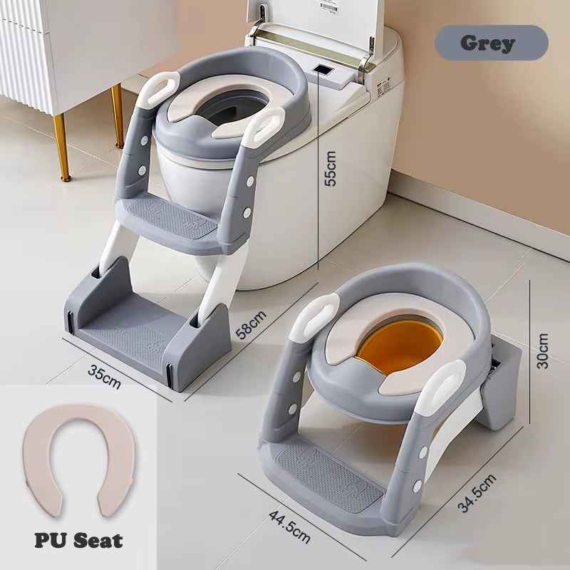 Newly Upgraded Portable Toilet Seat Foldable Children'S Pot Potty Training Seat Step Stool Portable Potty Child Pot Bebe Toilet - BabyNestia